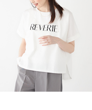SHIPS Colors:〈接触冷感・手洗い可能〉フロッキー ロゴ ドルマン Tシャツ◇