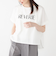 SHIPS Colors:〈接触冷感・手洗い可能〉フロッキー ロゴ ドルマン Tシャツ◇