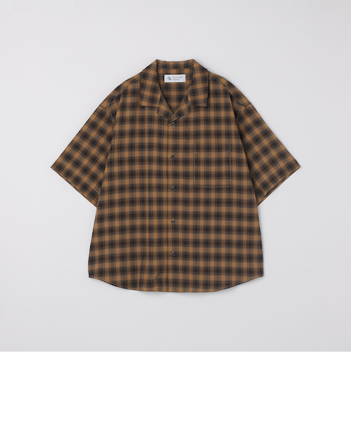 City Ambient Products: オープン カラー オンブレ チェック シャツ