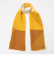 SHIPS: コットン/リネン パターン ストール