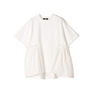 SHIPS Colors:〈手洗い可能〉ドッキング ペプラム ショートスリーブ トップス◇