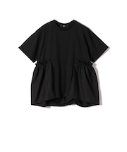 SHIPS Colors:〈手洗い可能〉ドッキング ペプラム ショートスリーブ トップス◇