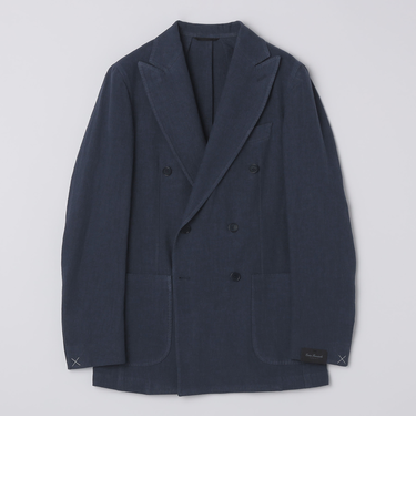 【SHIPS別注】Errico Formicola: リネン キャンバス ダブルジャケット