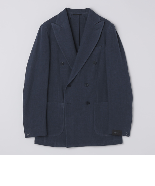 【SHIPS別注】Errico Formicola: リネン キャンバス ダブルジャケット