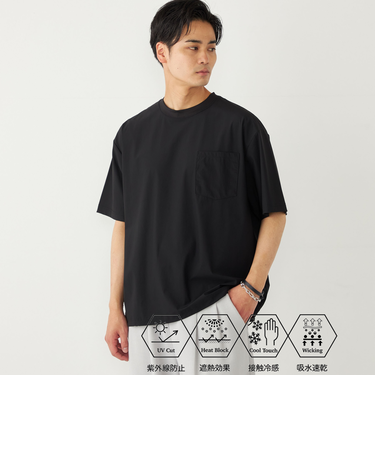 SHIPS Colors:〈UVカット・接触冷感・吸水速乾〉COOL TOUCH Tシャツ