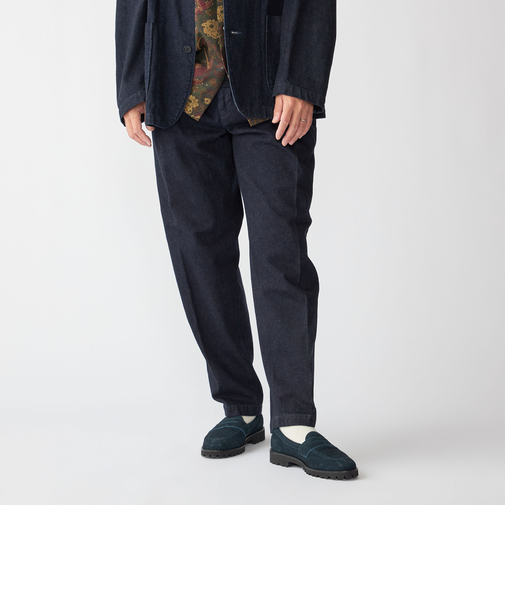 Southwick Gate Label: デニム イージー 1プリーツ パンツ