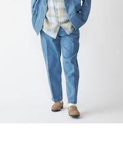 Southwick Gate Label: デニム イージー 1プリーツ パンツ