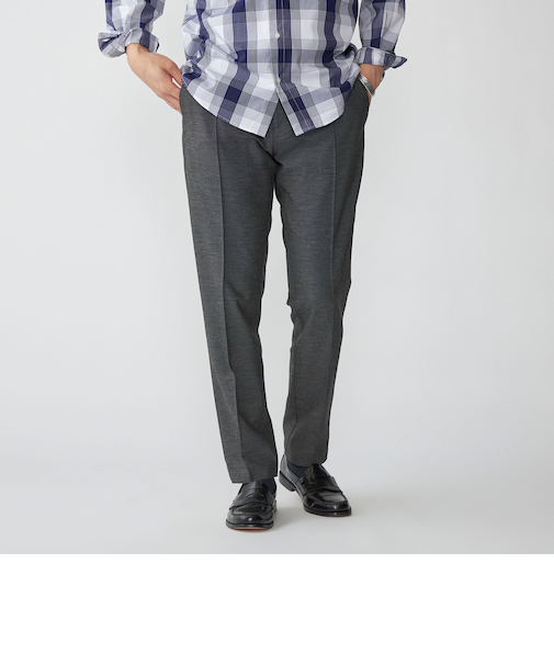 SHIPS: スリム  ピンタック スラックス