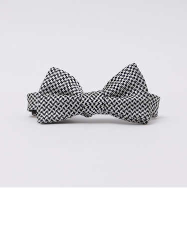 SHIPS: シルク ハウンドトゥース ボウタイ