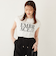 SHIPS Colors:〈接触冷感・UVカット〉フレンチスリーブ ロゴ Tシャツ◇