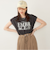 SHIPS Colors:〈接触冷感・UVカット〉フレンチスリーブ ロゴ Tシャツ◇