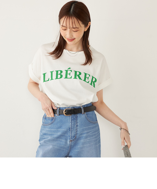 SHIPS Colors:〈接触冷感・UVカット〉ビッグロゴ ドルマン Tシャツ◇