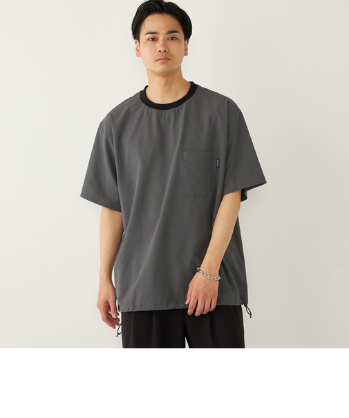 SHIPS Colors:〈接触冷感・吸水速乾・洗濯機可能〉ライト サッカー Tシャツ