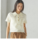 小泉里子コラボ:シャーリング ジャカード ポロ