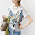 【WEB限定】〈手洗い可能〉スカーフ コンビ TEE