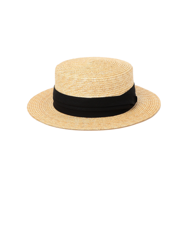 SHIPS any:〈手洗い可能〉ストロー ボーター ハット