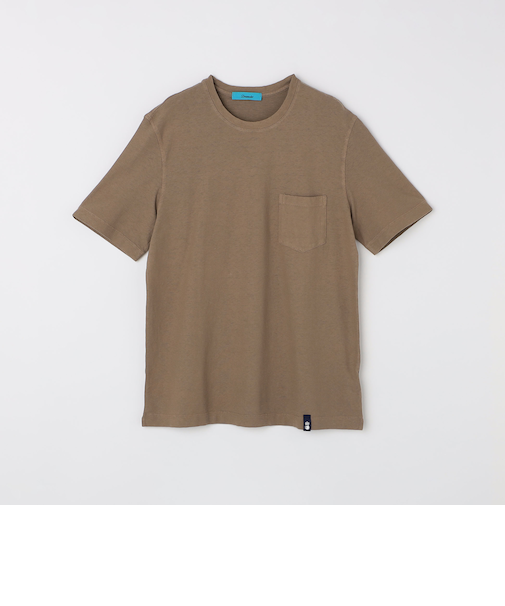 DRUMOHR: コットン/リネン ガーメントダイ Tシャツ
