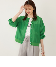 SHIPS Colors:〈手洗い可能〉メッシュ ノーカラー ハオリ 2◇