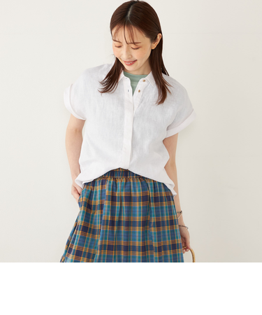 SHIPS Colors:ユーロ リネン (EURO Linen) ヒヨク シャツ◇