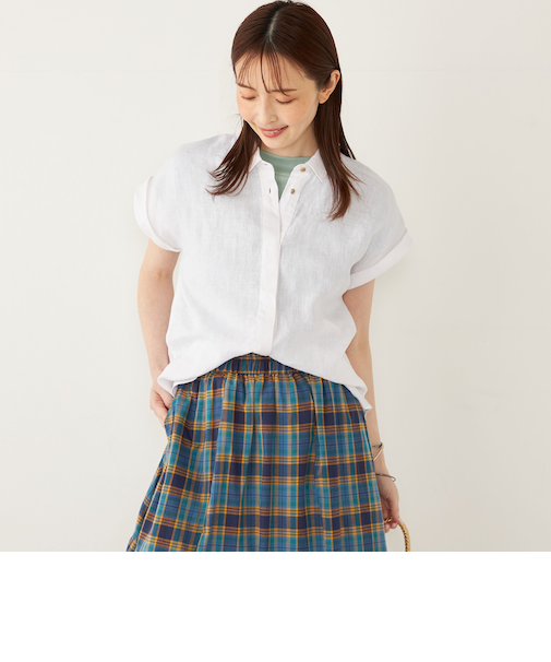 SHIPS Colors:ユーロ リネン (EURO Linen) ヒヨク シャツ◇