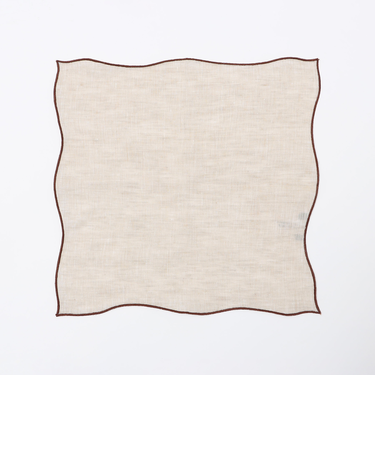 MUNGAI: ONDA パイピング リネン チーフ