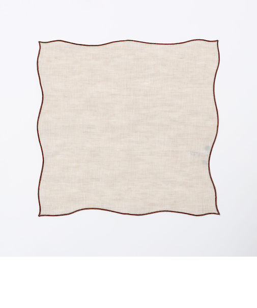 MUNGAI: ONDA パイピング リネン チーフ