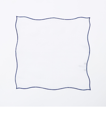 MUNGAI: ONDA パイピング リネン チーフ