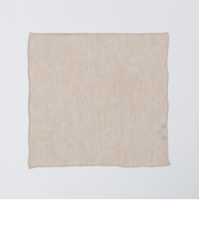 MUNGAI: エンブロイダリー リネン スクエア チーフ