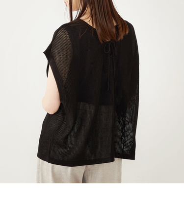 SHIPS Colors:2WAY メッシュ ニット × タンクトップ セット