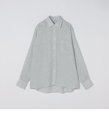 CORDINGS: リネン グラフチェック シャツ