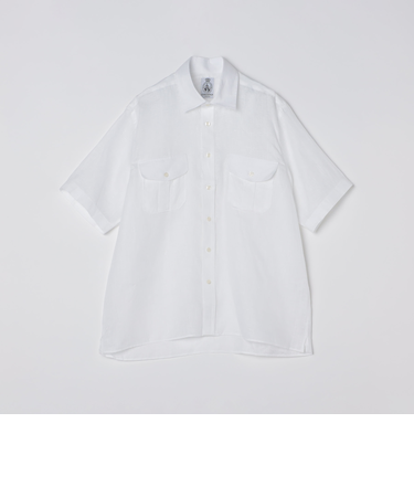 CORDINGS: リネン ショートスリーブ シャツ