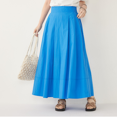 SHIPS Colors:〈洗濯機可能〉ナイロン ワッシャー タック スカート 2