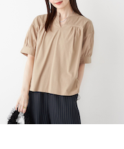 SHIPS Colors:〈手洗い可能〉ハイツイスト コンビ スキッパー プルオーバー