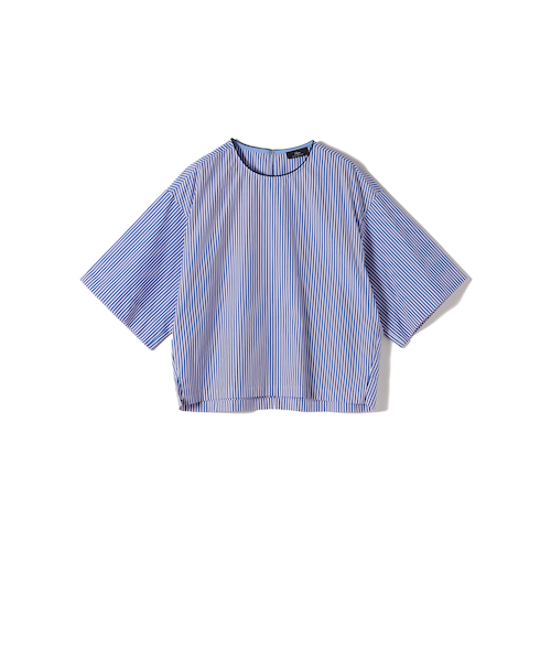 洗える】ライトダブルクロス フリルデザインブラウス｜アイシービーの