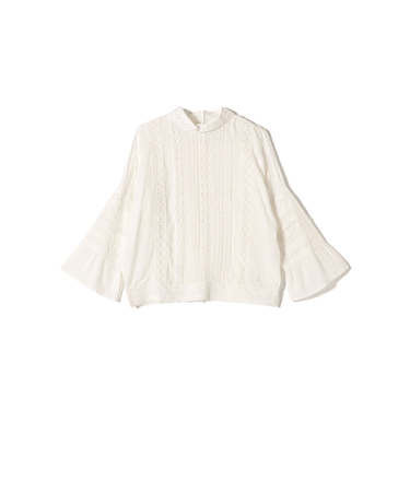 【SHIPS別注】Soi-e:レース 2way ブラウス