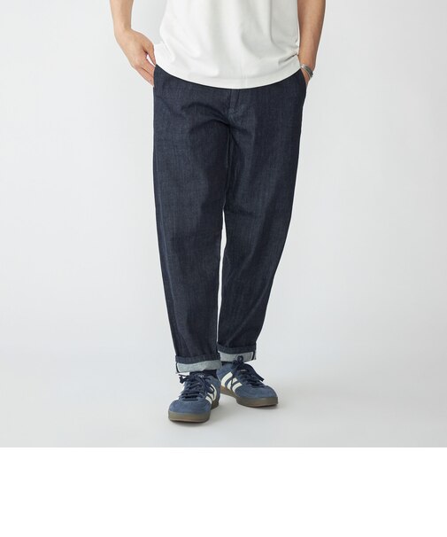 【WEB限定】SHIPS: ライト セルビッチ デニム イージー スラックス