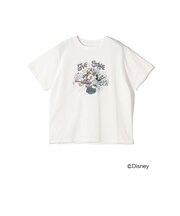《追加予約》SHIPS Colors:ミッキーマウス バンド プリント Tシャツ◆