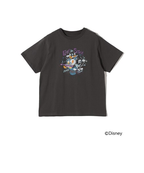 《追加予約》SHIPS Colors:ミッキーマウス バンド プリント Tシャツ◆