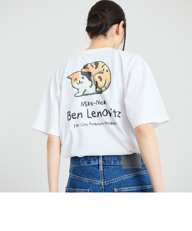 【City Ambient Products別注】Ben Lenovitz: DOG CAT Tシャツ