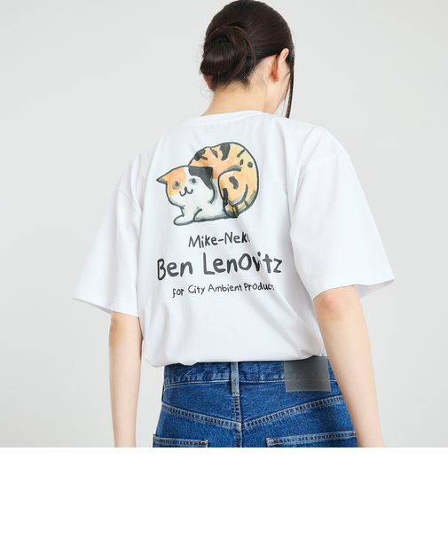 【City Ambient Products別注】Ben Lenovitz: DOG CAT Tシャツ