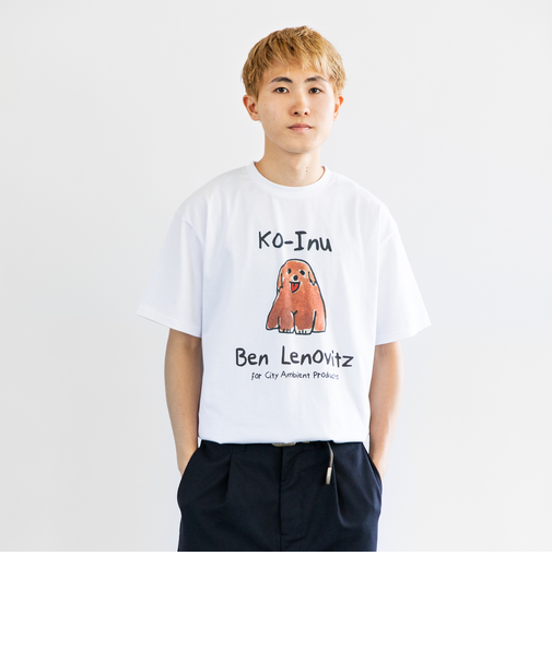 【City Ambient Products別注】Ben Lenovitz: DOG CAT Tシャツ