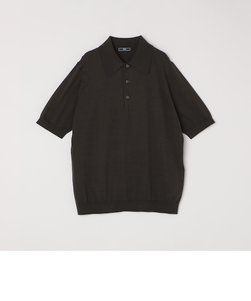 SHIPS: シー アイランド コットン ショートスリーブ ニット ポロシャツ
