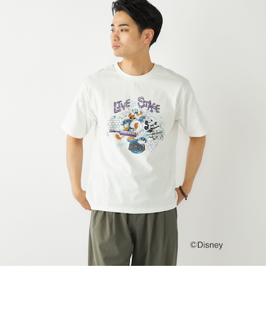 SHIPS Colors:ミッキーマウス プリント T