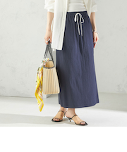 〈手洗い可能〉ACAR リップル ポケット スカート