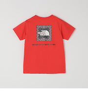 THE NORTH FACE: スクエア バンダナ バックプリント ロゴ Tシャツ <KIDS>
