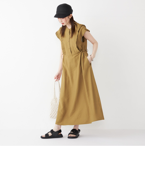 SHIPS Colors:〈手洗い可能〉プリーツ デザイン シャツ ワンピース◇