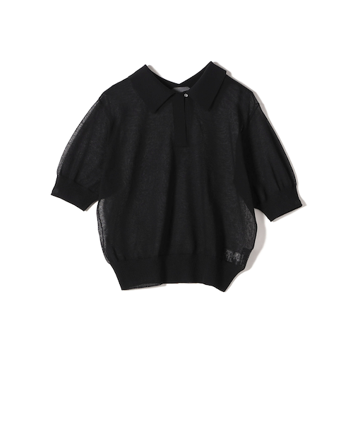 SHIPS Primary Navy Label:〈手洗い可能〉NOIR POLO ニット｜シップス