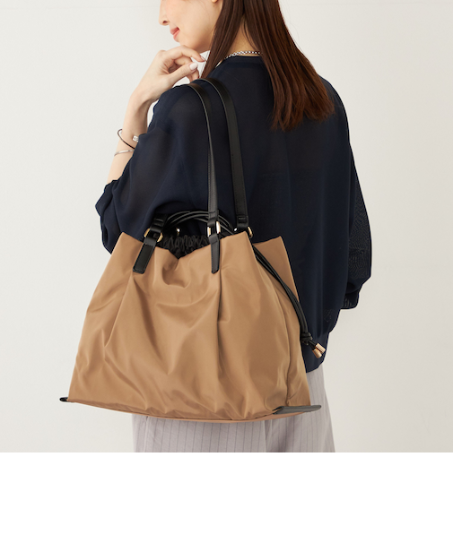 SHIPS Colors:巾着 トート バッグ◇