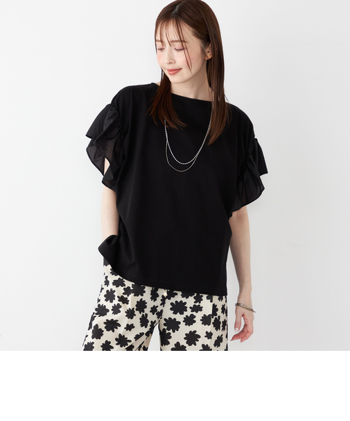 SHIPS Colors:〈手洗い可能〉シルケット 天竺 2WAY トップス◇