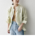 SHIPS any:〈洗濯機可能〉リネン ミックス スタンドカラー ポケット シャツ 25SS 2